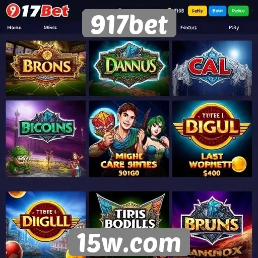 Jogos populares disponíveis na plataforma 917bet